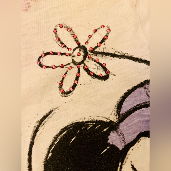 Disney Mickey and Mini sketch/artsy girls tee shirt size S Like new! Adorable! - Picture 8 of 8
